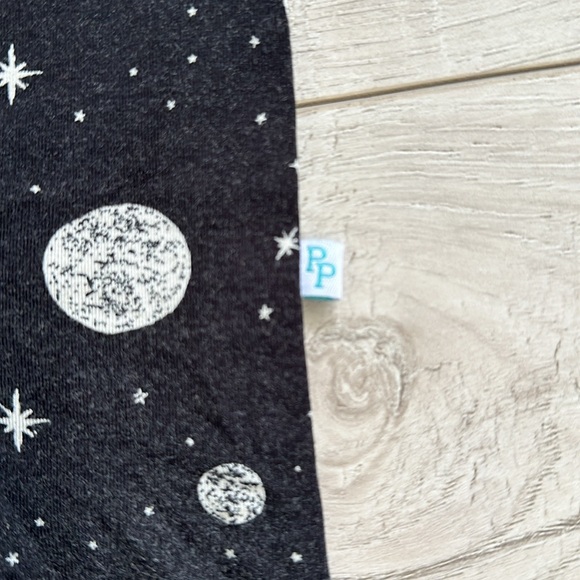 OG Posh Peanut Riley One Piece, black moons, bamboo pajama - Picture 6 of 6